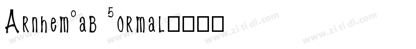 ArnhemTab Normal字体转换